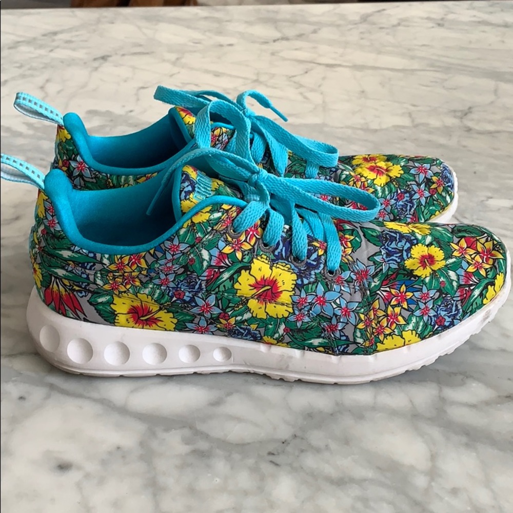 Puma nylon floral print sneakers